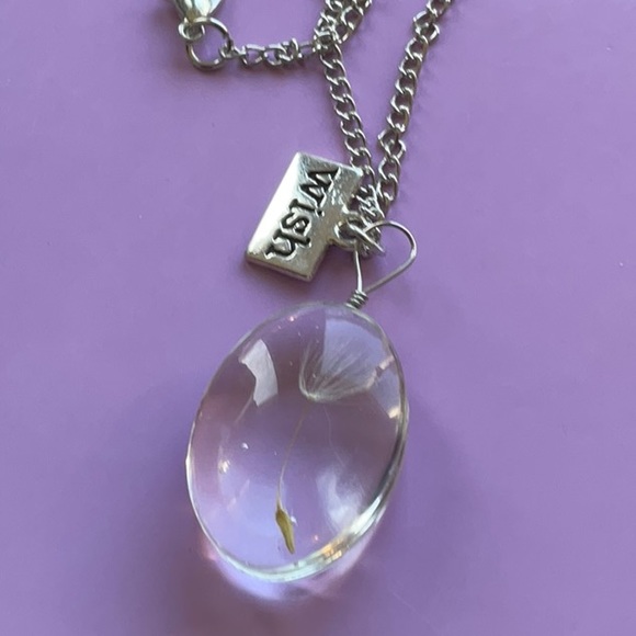 Summer Special….Make a Wish Dandelion Charm Necklace. Best of Wishes Gift - Picture 5 of 7